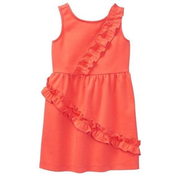 Janie and Jack Other - Janie & Jack Girls Persimmon Ruffle Ponte Dress 4